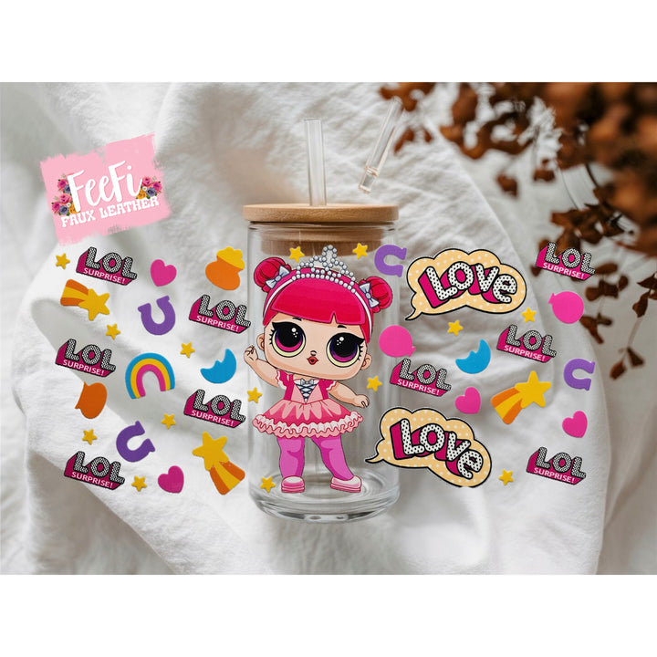 LOL Dolls UV DTF Cup Wrap – Easy Cup Wrap for Tumblers & Projects