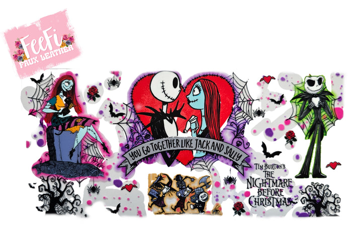 Nightmare Before Christmas UV DTF Cup Wrap – Easy Cup Wrap for Tumblers & Projects