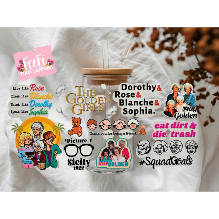 The Golden Girls UV DTF Cup Wrap – Easy Cup Wrap for Tumblers & Projects