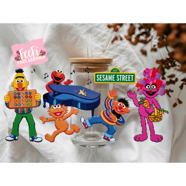 Sesame Street UV DTF Cup Wrap – Easy Cup Wrap for Tumblers & Projects