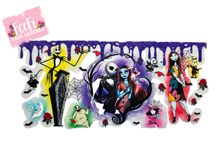 Nightmare Before Christmas UV DTF Cup Wrap – Easy Cup Wrap for Tumblers & Projects