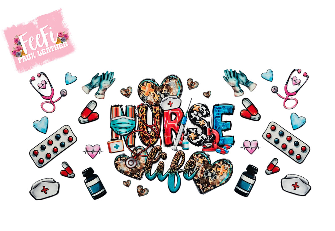 Nurse UV DTF Cup Wrap – Easy Cup Wrap for Tumblers & Projects