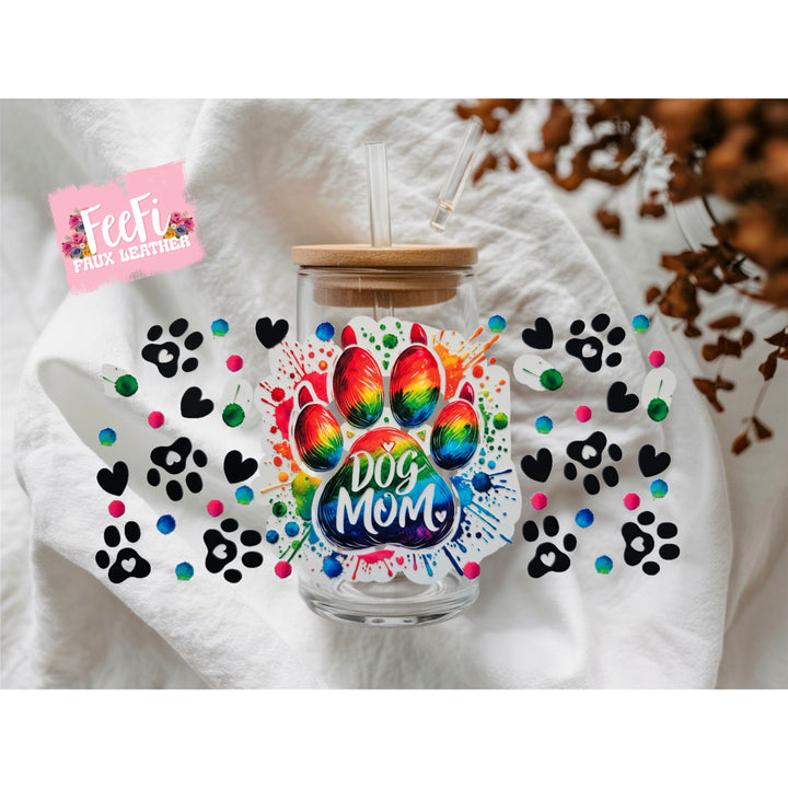 Dog Mom UV DTF Cup Wrap – Easy Cup Wrap for Tumblers & Projects