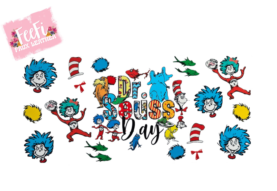 Dr Seuss Cat In The Hat UV DTF Cup Wrap – Easy Cup Wrap for Tumblers & Projects