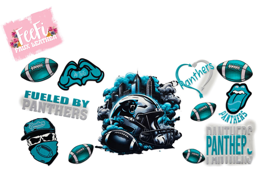 Panthers Football UV DTF Cup Wrap – Easy Cup Wrap for Tumblers & Projects