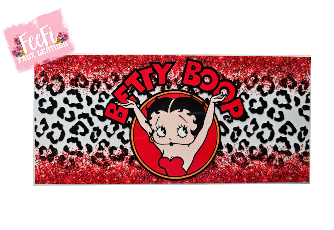 Betty Boop UV DTF Cup Wrap – Easy Cup Wrap for Tumblers & Projects FeeFiFauxLeather