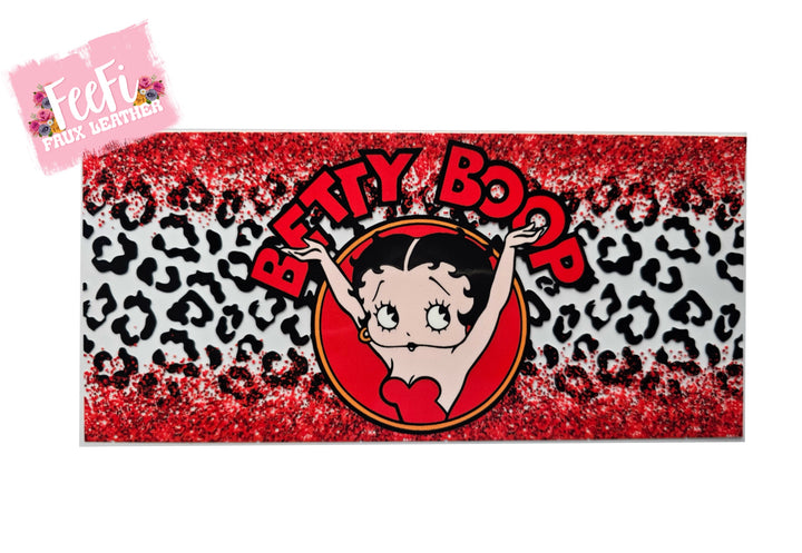 Betty Boop UV DTF Cup Wrap – Easy Cup Wrap for Tumblers & Projects FeeFiFauxLeather