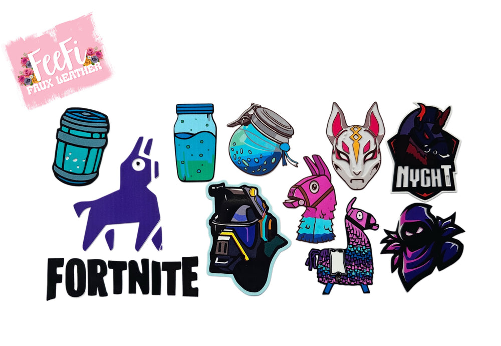 Fortnite  UV DTF Cup Wrap – Easy Cup Wrap for Tumblers & Projects FeeFiFauxLeather