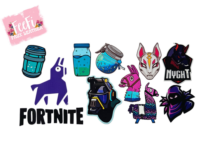 Fortnite  UV DTF Cup Wrap – Easy Cup Wrap for Tumblers & Projects FeeFiFauxLeather