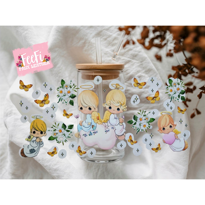 Precious Moments UV DTF Cup Wrap – Easy Cup Wrap for Tumblers & Projects FeeFiFauxLeather