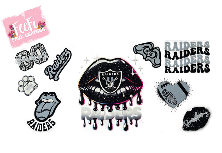 Raiders Football UV DTF Cup Wrap – Easy Cup Wrap for Tumblers & Projects FeeFiFauxLeather