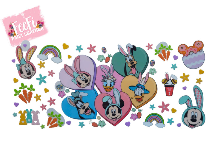 Mouse Easter UV DTF Cup Wrap – Easy Cup Wrap for Tumblers & Projects FeeFiFauxLeather