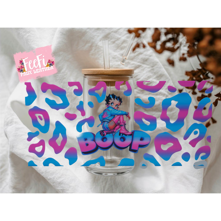 Betty Boop UV DTF Cup Wrap – Easy Cup Wrap for Tumblers & Projects FeeFiFauxLeather