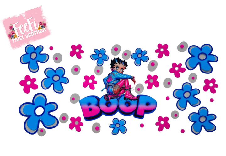 Betty Boop UV DTF Cup Wrap – Easy Cup Wrap for Tumblers & Projects FeeFiFauxLeather