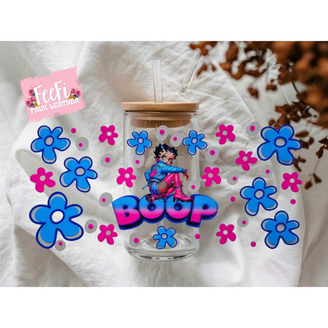 Betty Boop UV DTF Cup Wrap – Easy Cup Wrap for Tumblers & Projects FeeFiFauxLeather