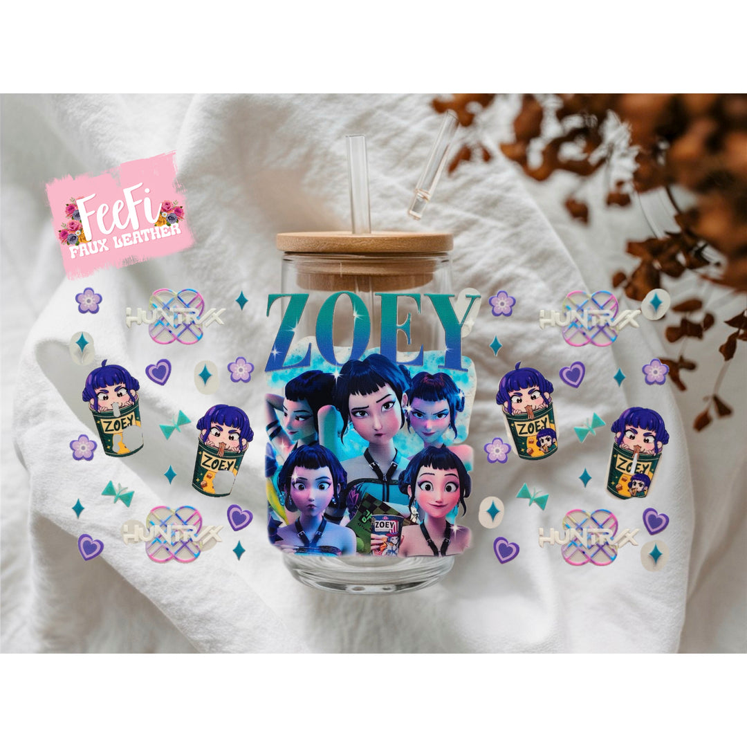 K-Pop Huntrx UV DTF Cup Wrap – Easy Cup Wrap for Tumblers & Projects FeeFiFauxLeather