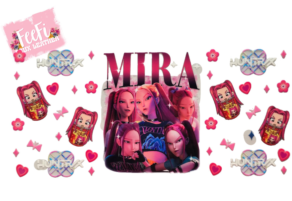 K-Pop Huntrx UV DTF Cup Wrap – Easy Cup Wrap for Tumblers & Projects FeeFiFauxLeather