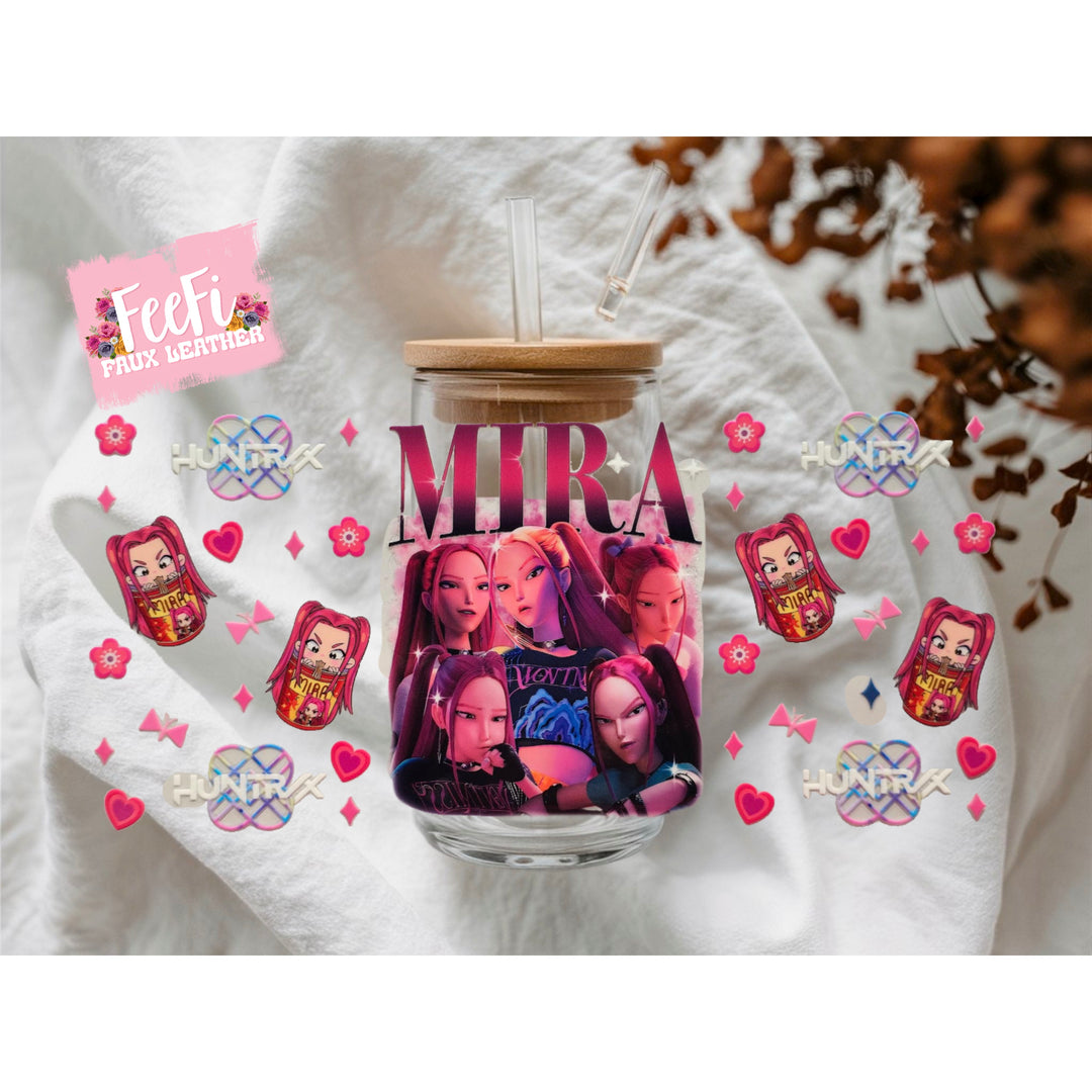 K-Pop Huntrx UV DTF Cup Wrap – Easy Cup Wrap for Tumblers & Projects FeeFiFauxLeather
