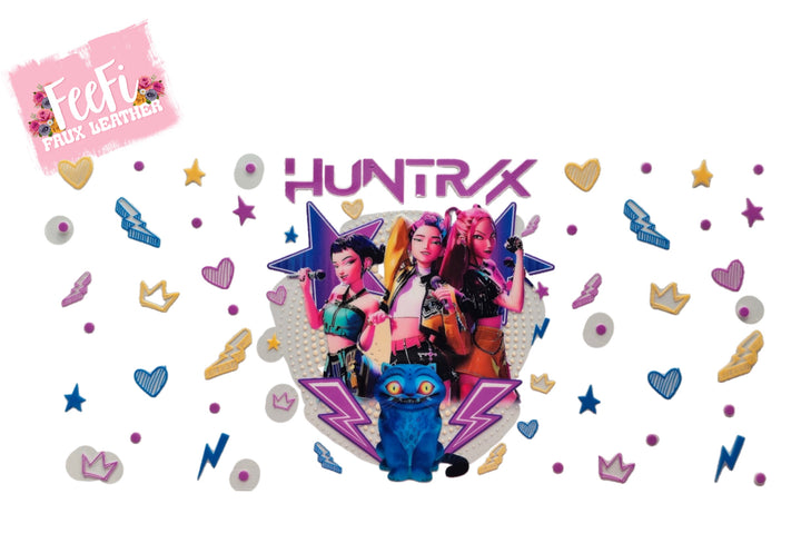 K-Pop Huntrx UV DTF Cup Wrap – Easy Cup Wrap for Tumblers & Projects FeeFiFauxLeather