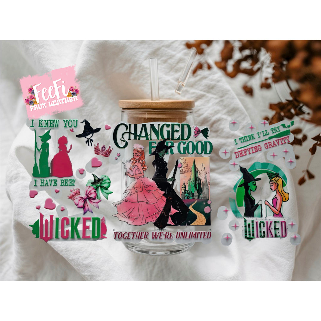 Wicked UV DTF Cup Wrap – Easy Cup Wrap for Tumblers & Projects FeeFiFauxLeather