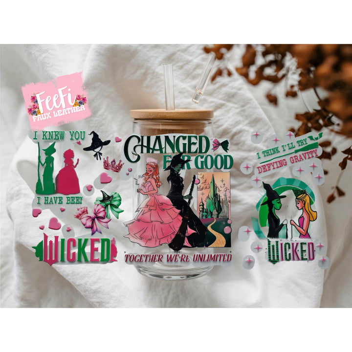 Wicked UV DTF Cup Wrap – Easy Cup Wrap for Tumblers & Projects FeeFiFauxLeather