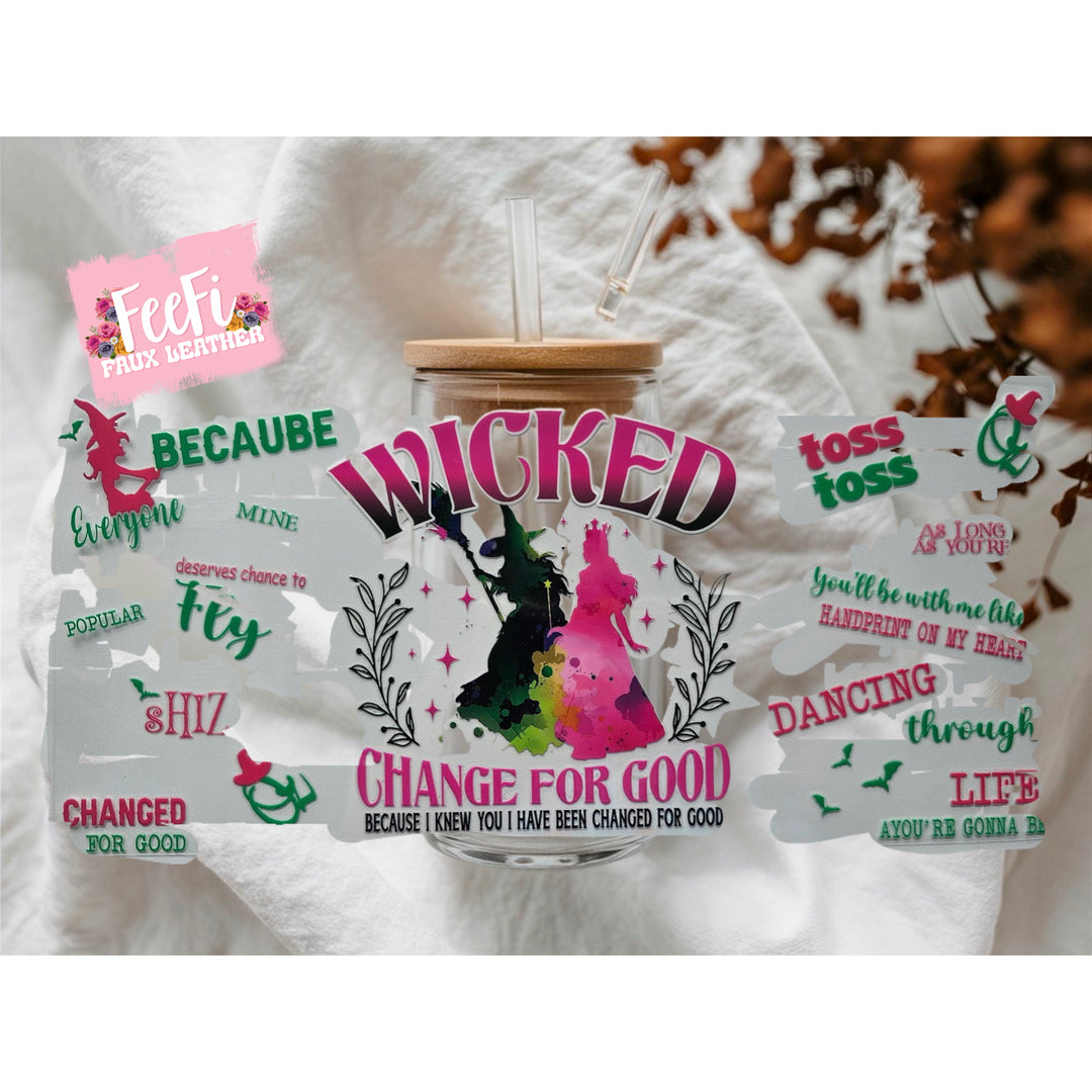 Wicked UV DTF Cup Wrap – Easy Cup Wrap for Tumblers & Projects FeeFiFauxLeather