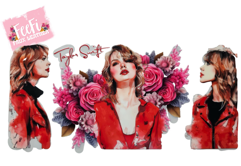 Taylor Swift UV DTF Cup Wrap – Easy Cup Wrap for Tumblers & Projects FeeFiFauxLeather