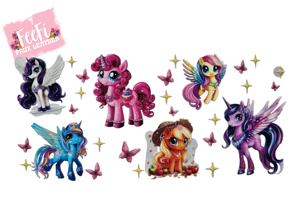 My Little Pony UV DTF Cup Wrap – Easy Cup Wrap for Tumblers & Projects FeeFiFauxLeather