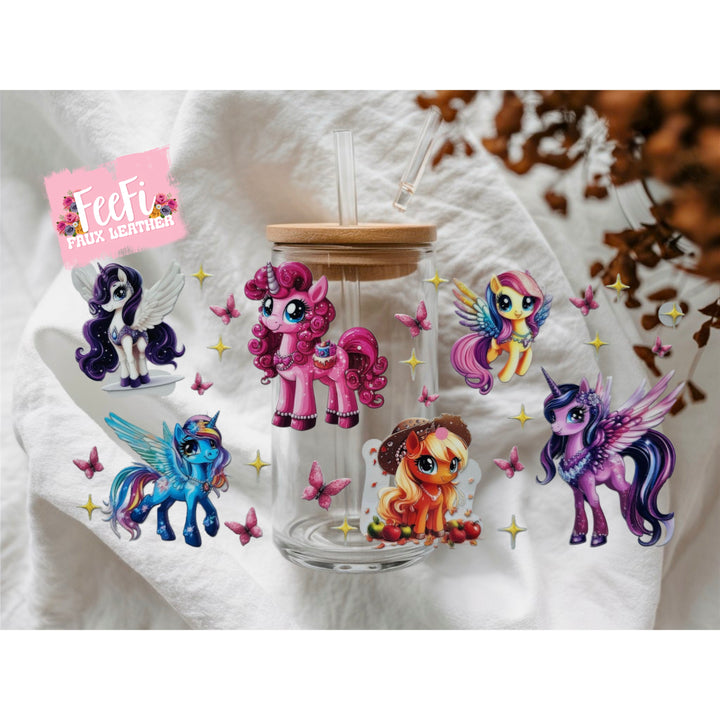 My Little Pony UV DTF Cup Wrap – Easy Cup Wrap for Tumblers & Projects FeeFiFauxLeather