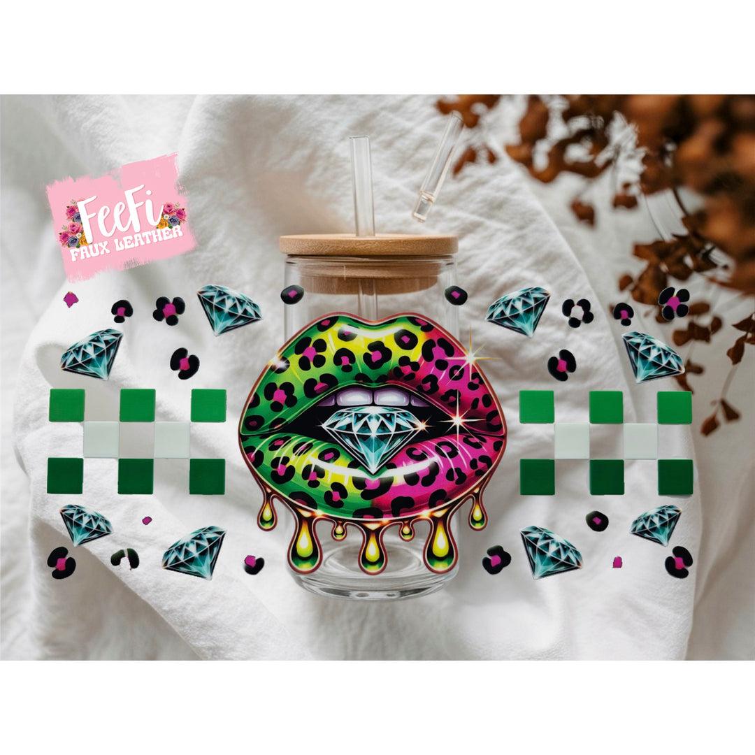 Lips UV DTF Cup Wrap – Easy Cup Wrap for Tumblers & Projects FeeFiFauxLeather