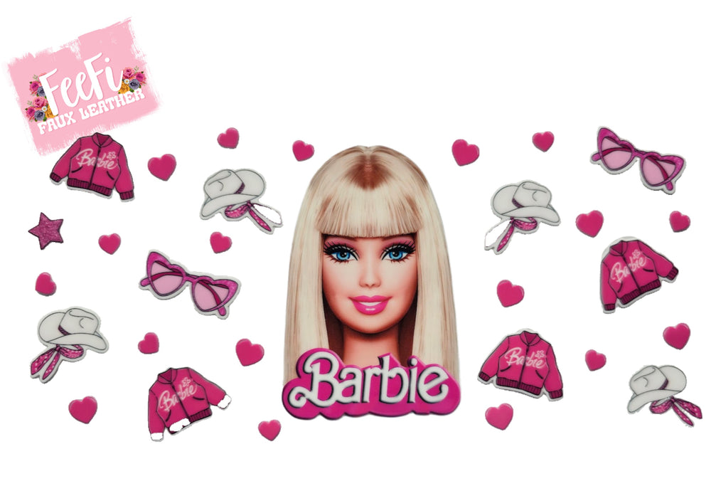 Barbie UV DTF Cup Wrap – Easy Cup Wrap for Tumblers & Projects FeeFiFauxLeather