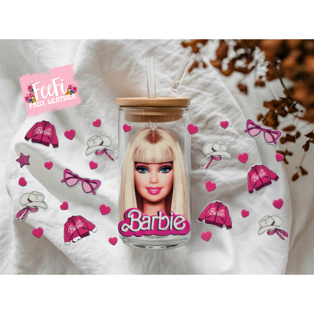 Barbie UV DTF Cup Wrap – Easy Cup Wrap for Tumblers & Projects FeeFiFauxLeather