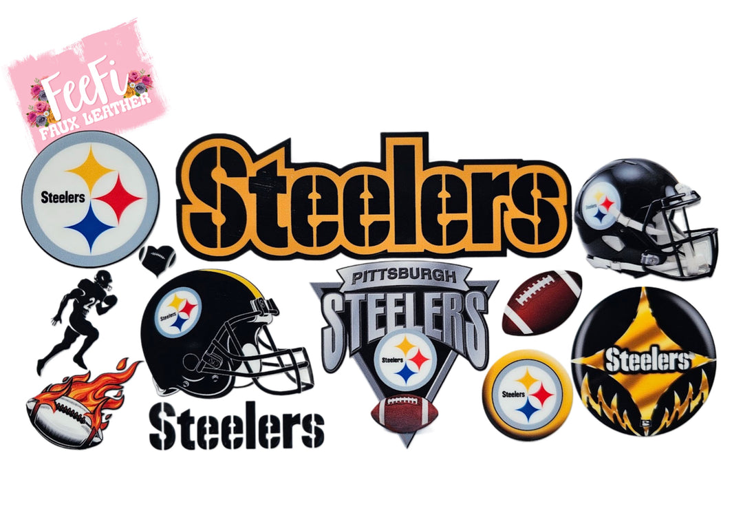 Steelers Football UV DTF Cup Wrap – Easy Cup Wrap for Tumblers & Projects FeeFiFauxLeather