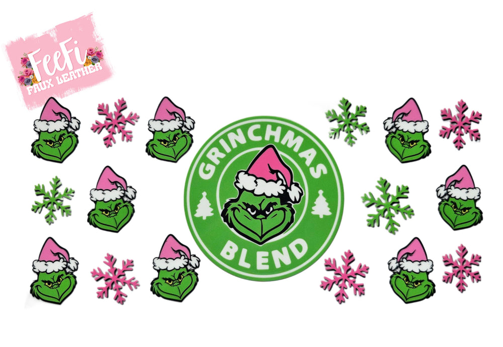 The Grinch Christmas UV DTF Cup Wrap – Easy Cup Wrap for Tumblers & Projects FeeFiFauxLeather