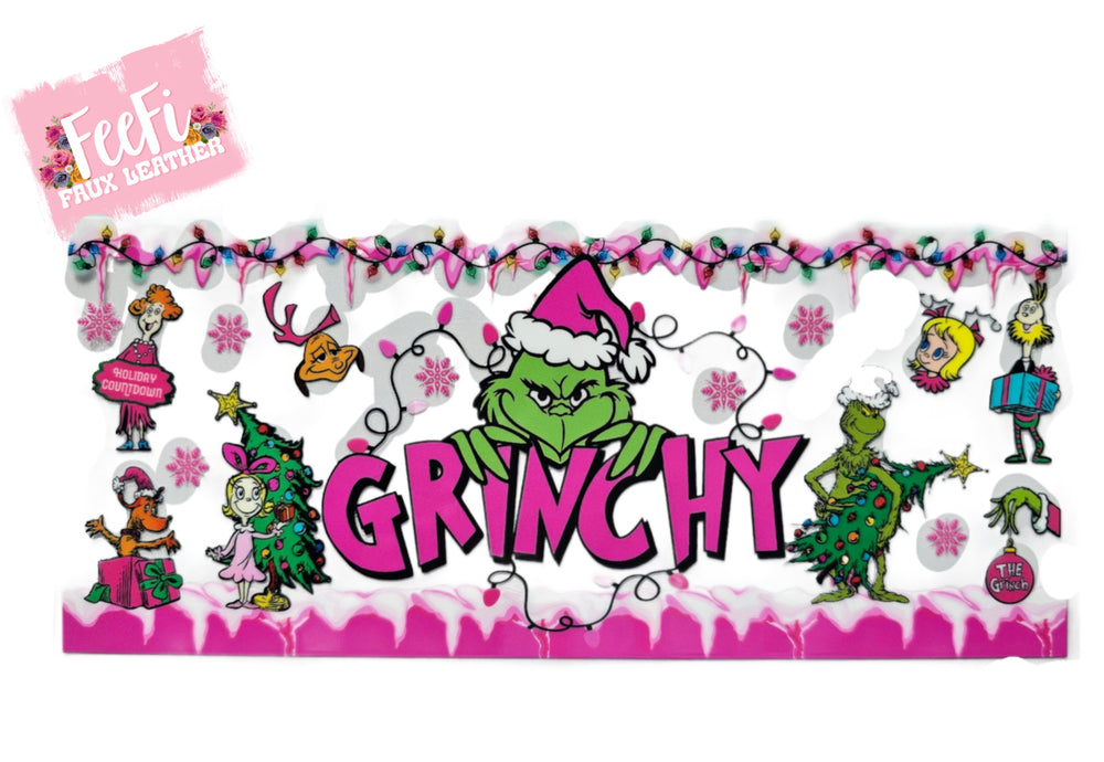 The Grinch Christmas UV DTF Cup Wrap – Easy Cup Wrap for Tumblers & Projects FeeFiFauxLeather
