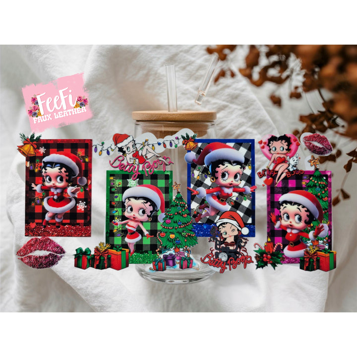 Betty Boop UV DTF Cup Wrap – Easy Cup Wrap for Tumblers & Projects FeeFiFauxLeather