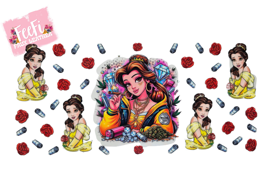 Princess UV DTF Cup Wrap – Easy Cup Wrap for Tumblers & Projects FeeFiFauxLeather