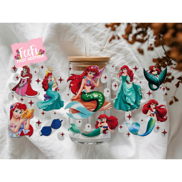 Princess UV DTF Cup Wrap – Easy Cup Wrap for Tumblers & Projects FeeFiFauxLeather