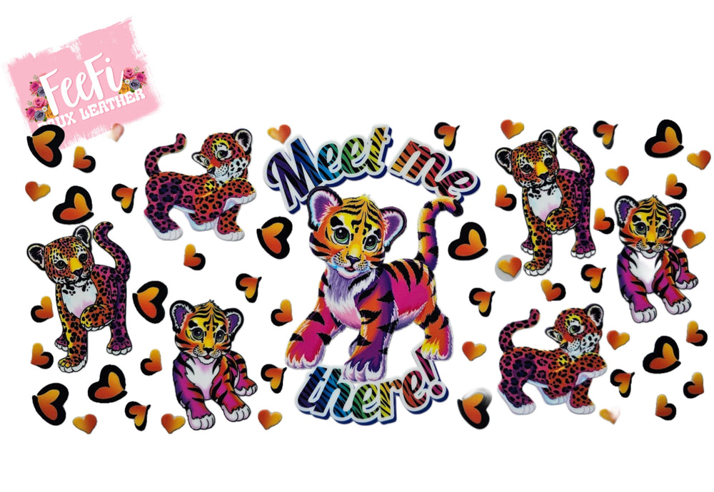 Lisa Frank UV DTF Cup Wrap – Easy Cup Wrap for Tumblers & Projects FeeFiFauxLeather