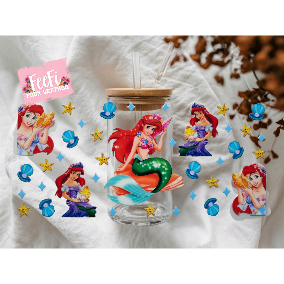 Princess UV DTF Cup Wrap – Easy Cup Wrap for Tumblers & Projects FeeFiFauxLeather
