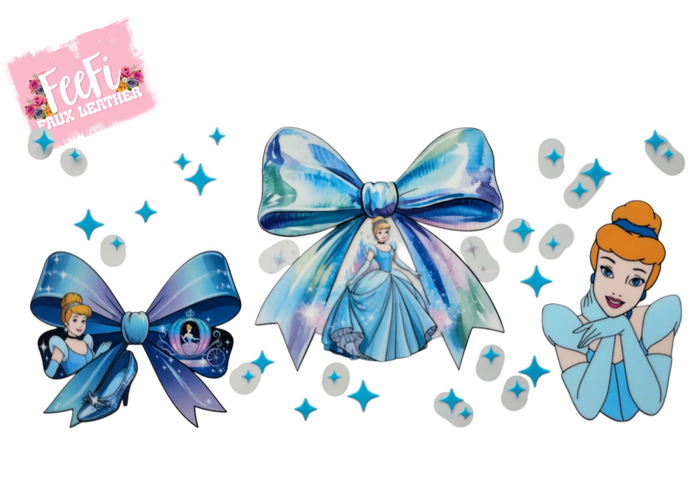 Princess UV DTF Cup Wrap – Easy Cup Wrap for Tumblers & Projects FeeFiFauxLeather