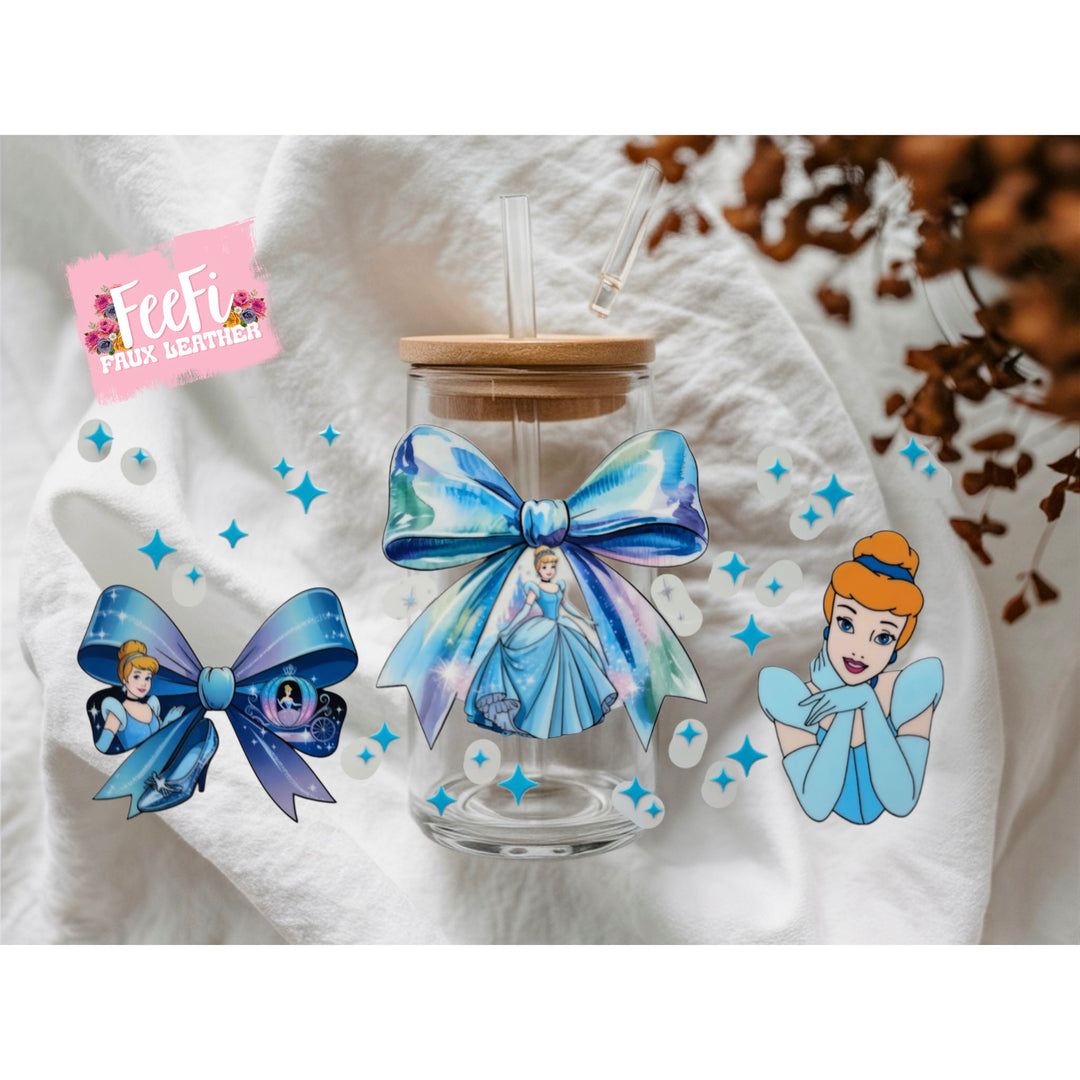 Princess UV DTF Cup Wrap – Easy Cup Wrap for Tumblers & Projects FeeFiFauxLeather