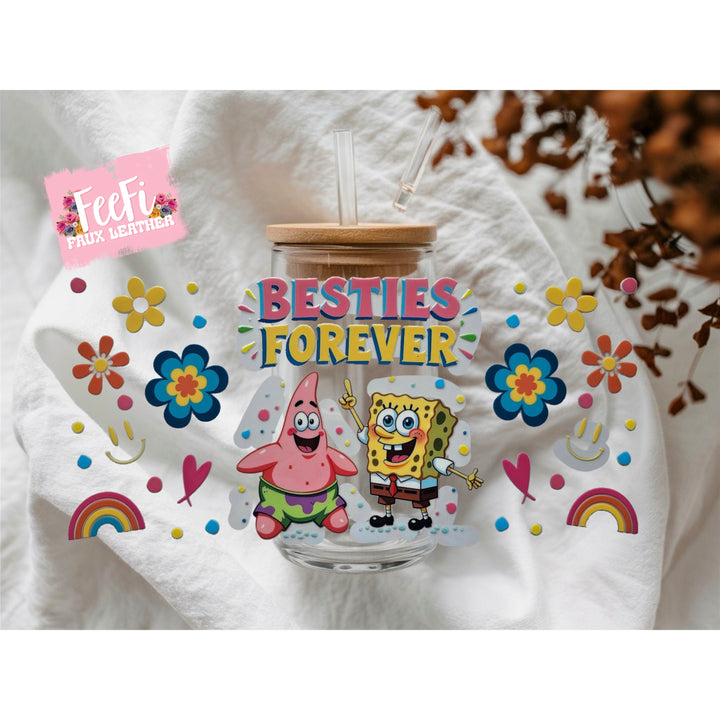 Sponge Bob UV DTF Cup Wrap – Easy Cup Wrap for Tumblers & Projects FeeFiFauxLeather