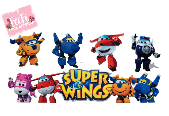 Super Wings UV DTF Cup Wrap – Easy Cup Wrap for Tumblers & Projects FeeFiFauxLeather