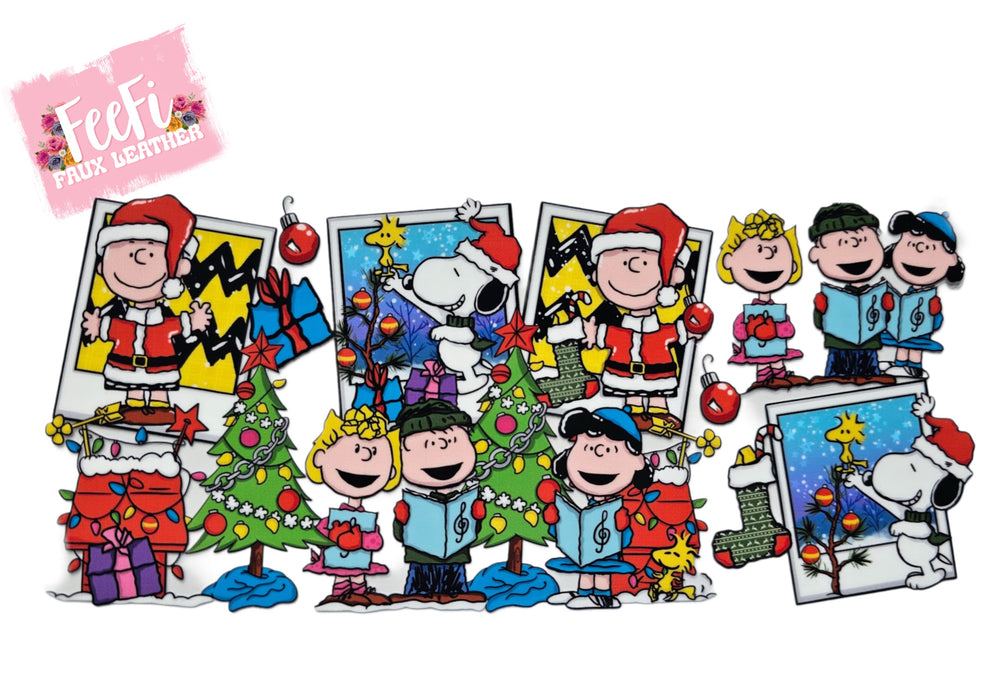 Snoopy Christmas UV DTF Cup Wrap – Easy Cup Wrap for Tumblers & Projects FeeFiFauxLeather