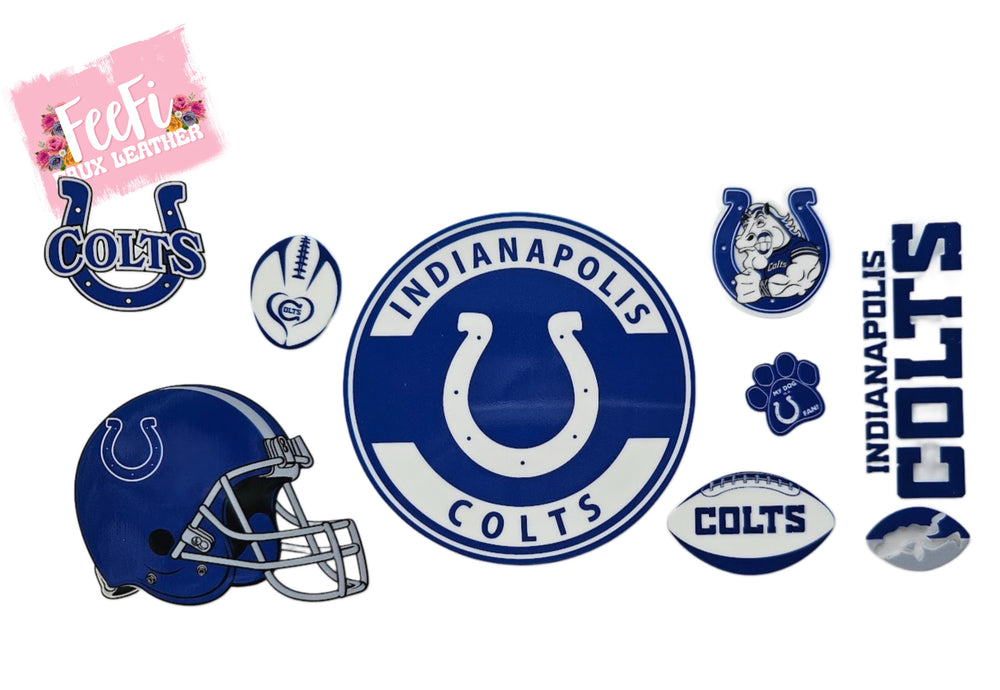 Colts Football UV DTF Cup Wrap – Easy Cup Wrap for Tumblers & Projects FeeFiFauxLeather