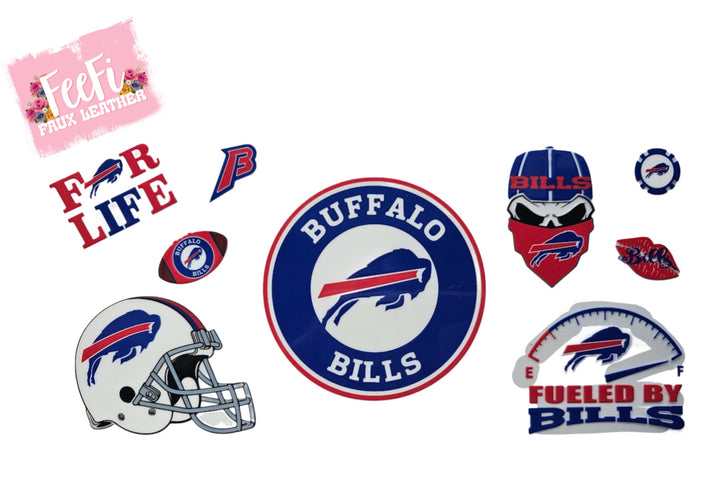 Bills Football UV DTF Cup Wrap – Easy Cup Wrap for Tumblers & Projects FeeFiFauxLeather