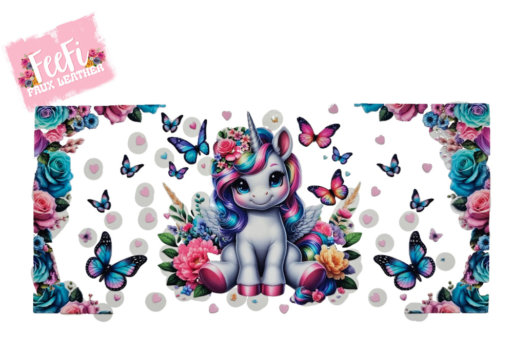 Unicorn UV DTF Cup Wrap – Easy Cup Wrap for Tumblers & Projects FeeFiFauxLeather