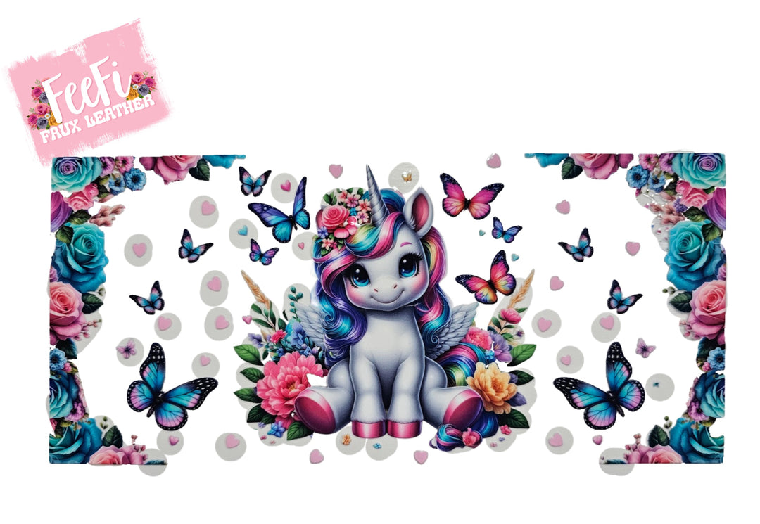 Unicorn UV DTF Cup Wrap – Easy Cup Wrap for Tumblers & Projects FeeFiFauxLeather