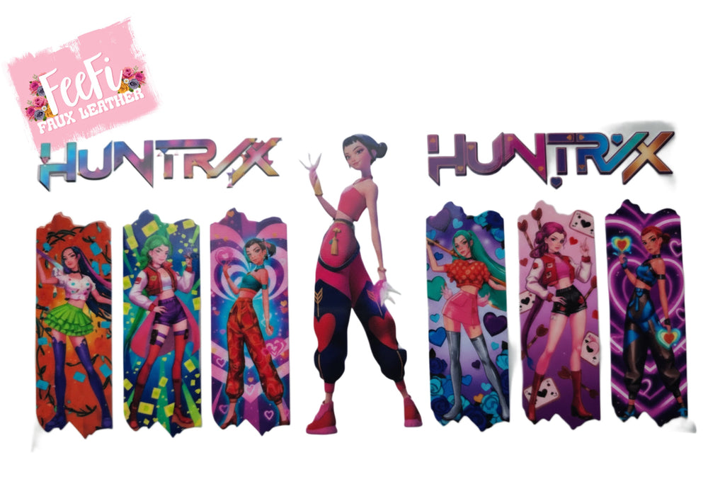 K-Pop Huntrix UV DTF Cup Wrap – Easy Cup Wrap for Tumblers & Projects FeeFiFauxLeather